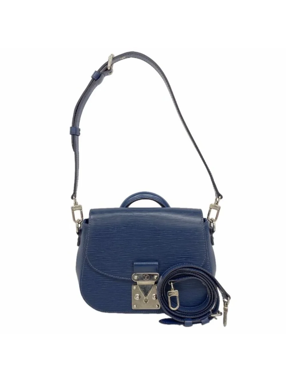 Louis Vuitton Handbag Epi Eden PM Andigo Blue 2-Way Bag